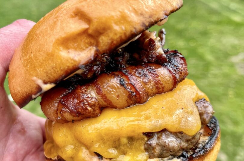 finished burger