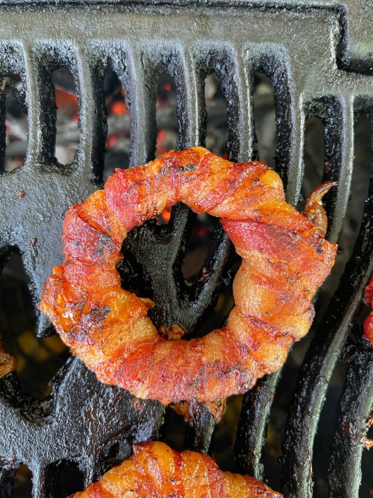 Onion rings on the smoker