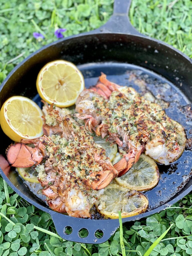 cooked lobster tail