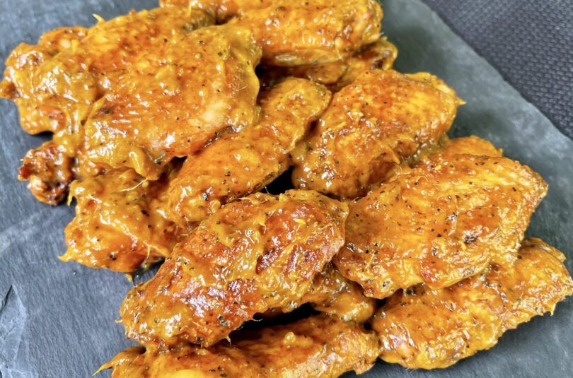finished chicken wings