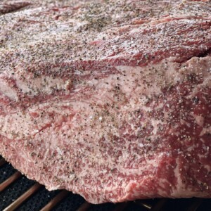 prepped brisket