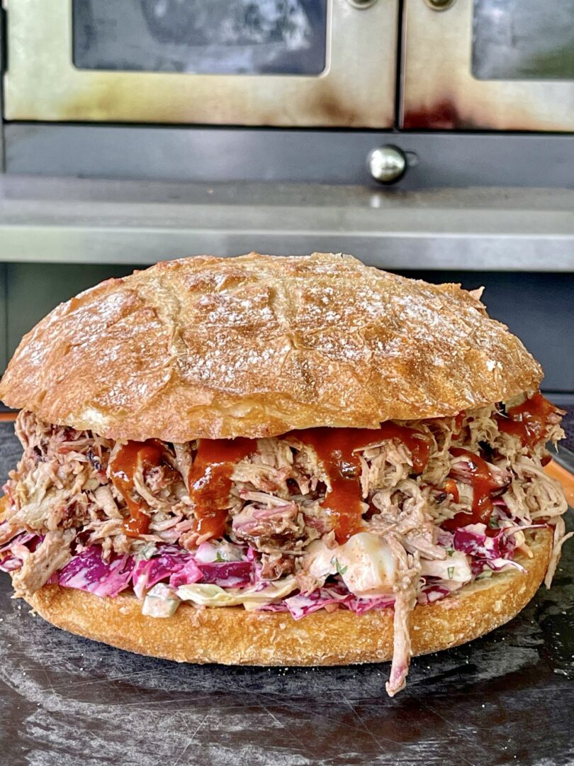 Pork Butt Injected with Pineapple Tequila Hot Sauce