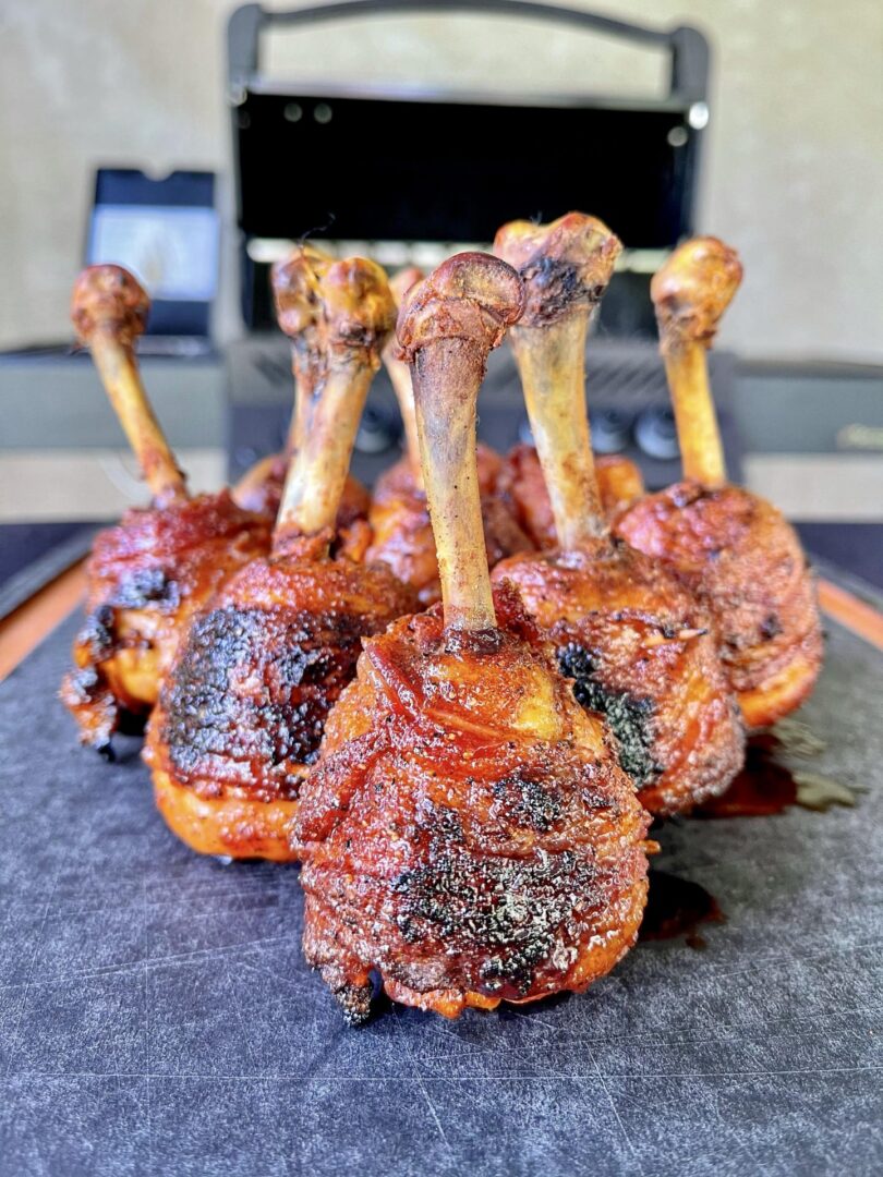 finished nashville hot chicken lollipop