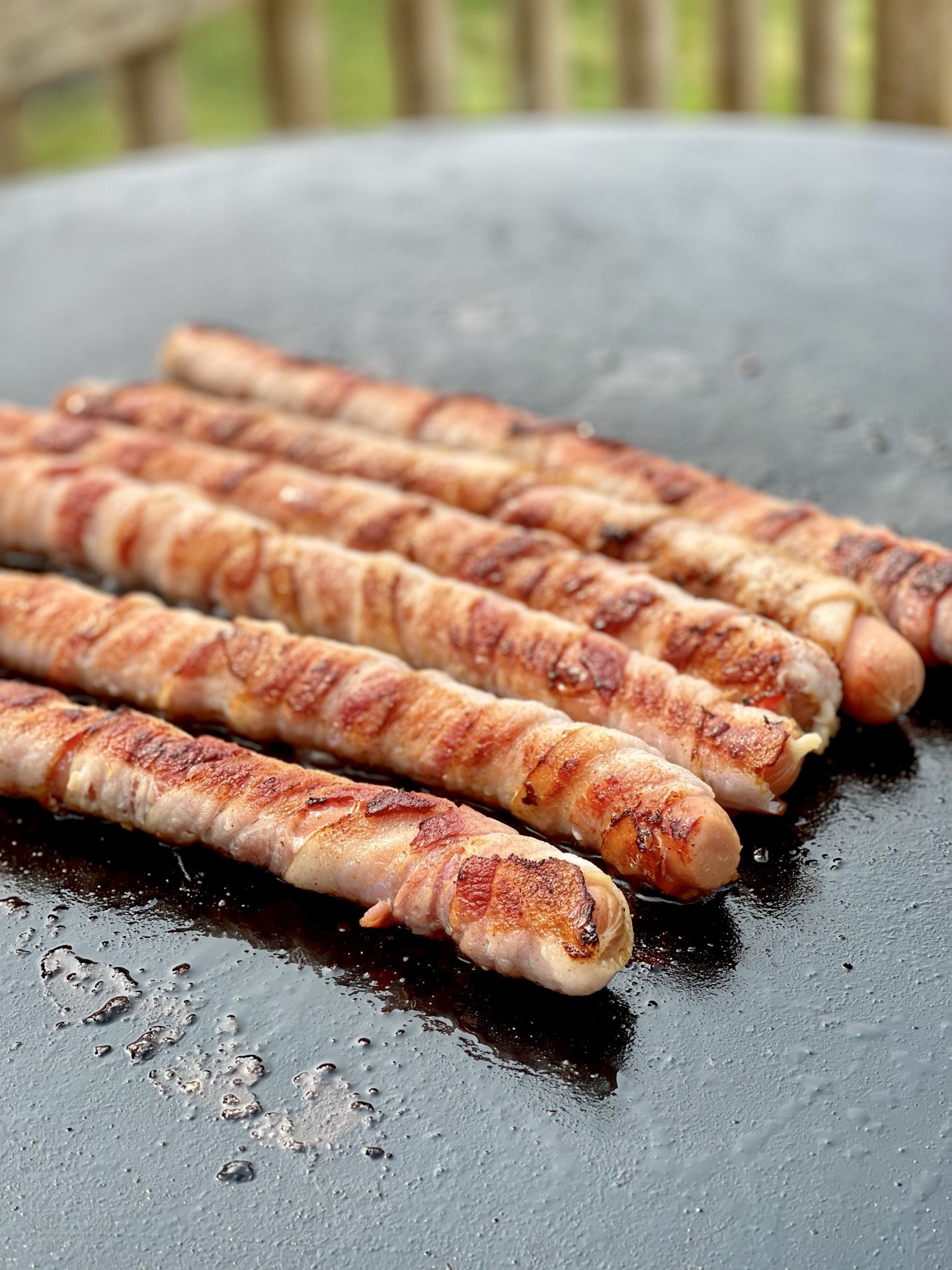 bacon wrapped hotdogs