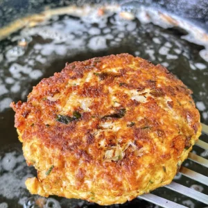 fried salmon patty