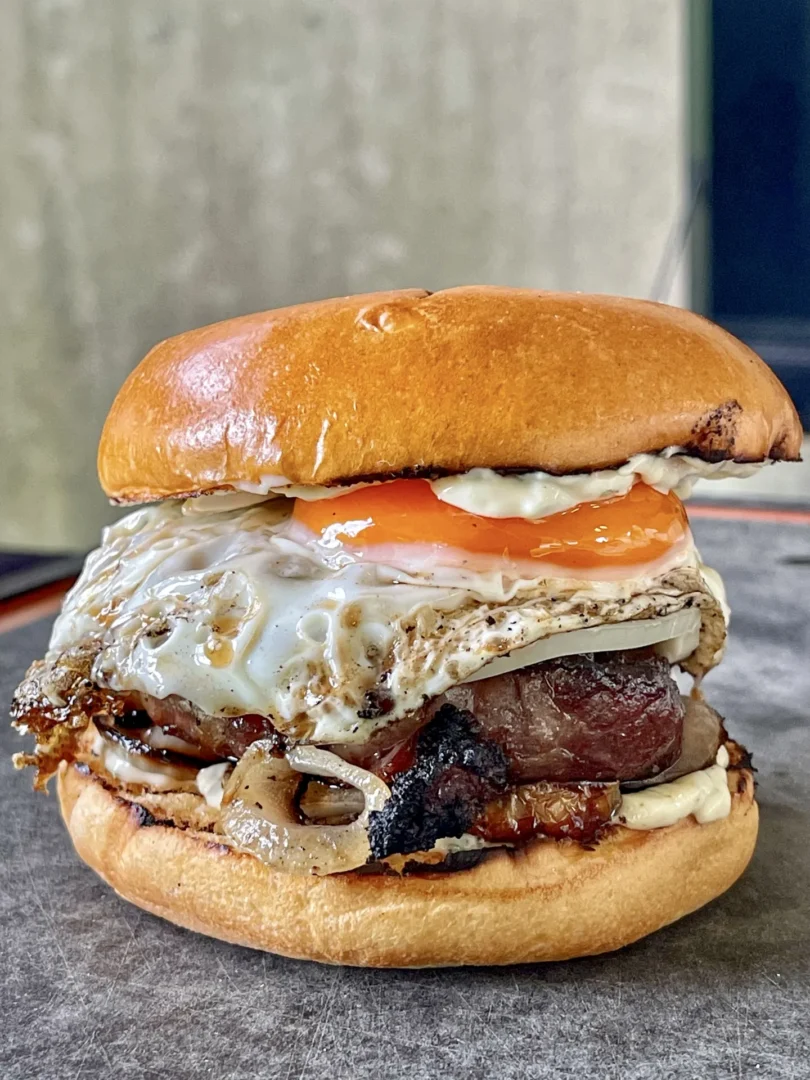 Finished ribeye sandwich