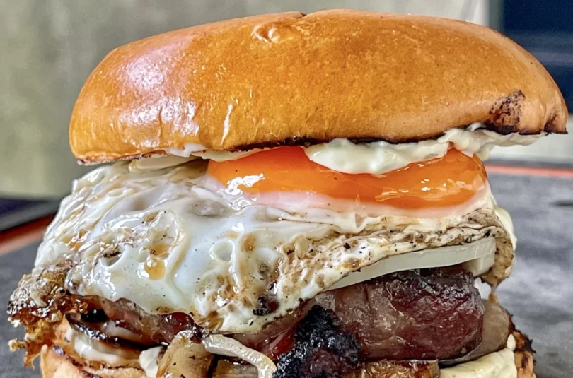 Finished ribeye sandwich