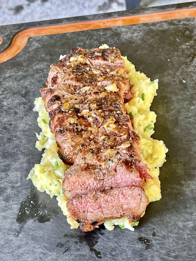 steak and potatoes