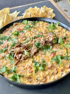 pulled pork queso