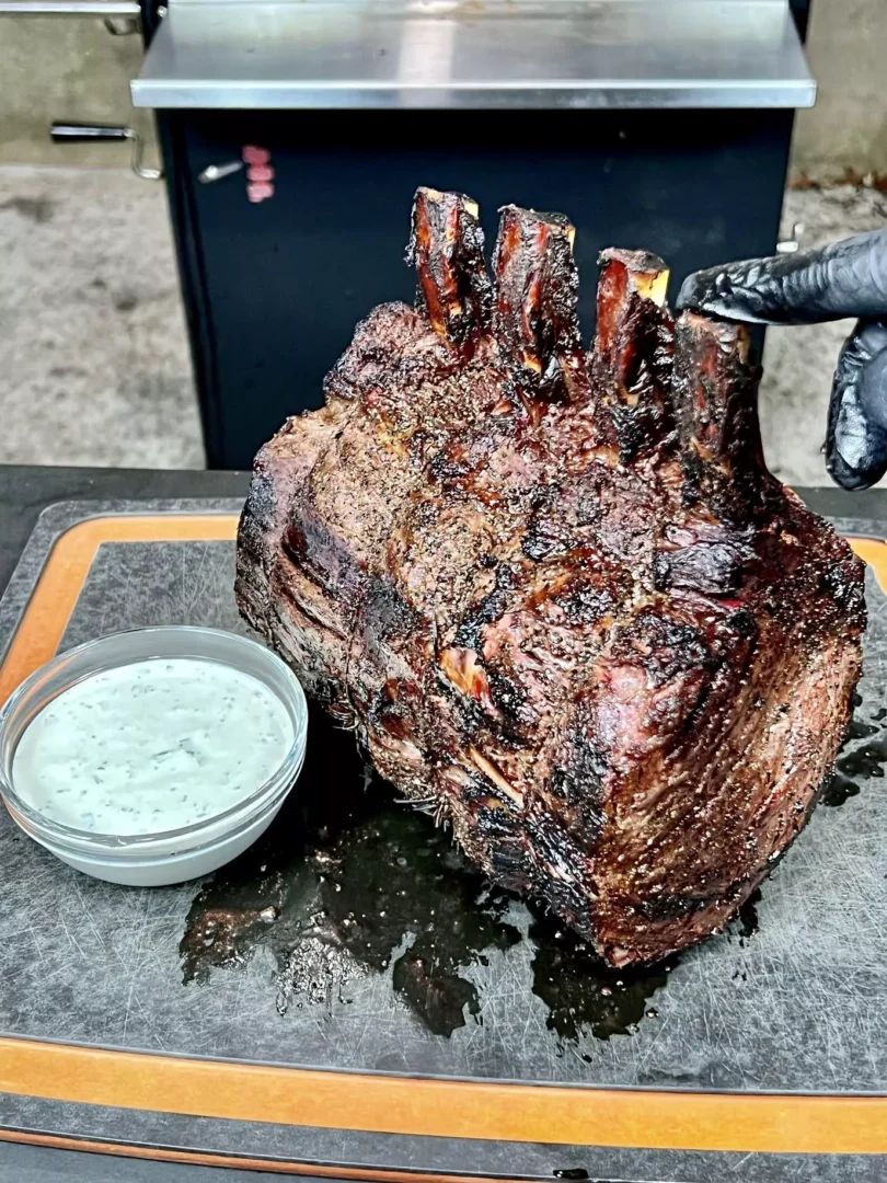 Smoked prime rib recipe