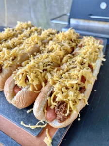 bison chili dogs