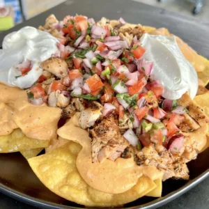 buffalo chicken nachos