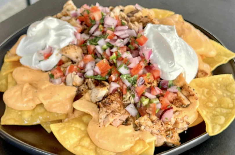 buffalo chicken nachos