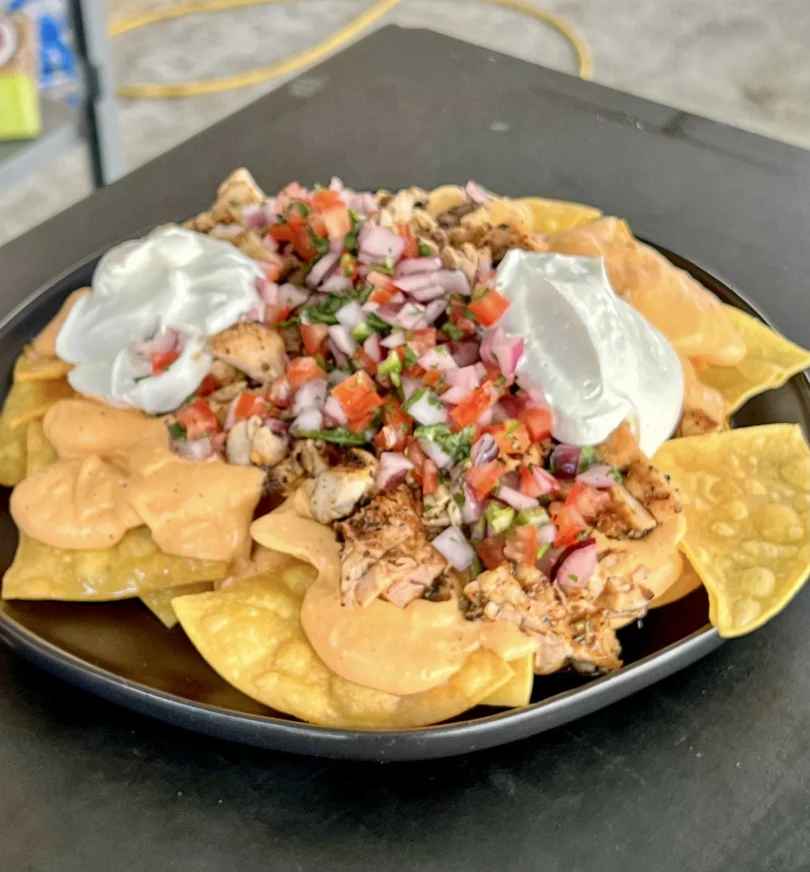 buffalo chicken nachos