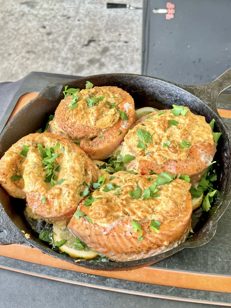 salmon pinwheels