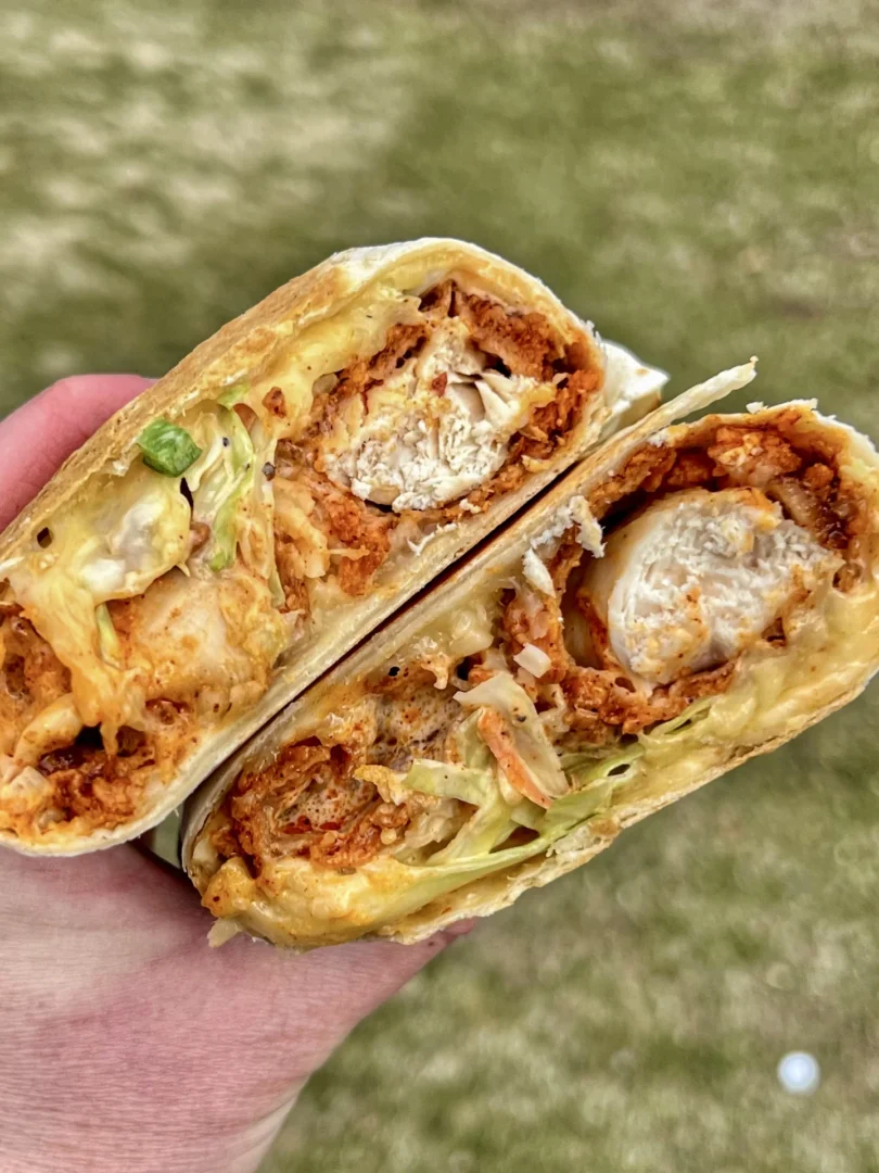 nashville hot chicken burritos