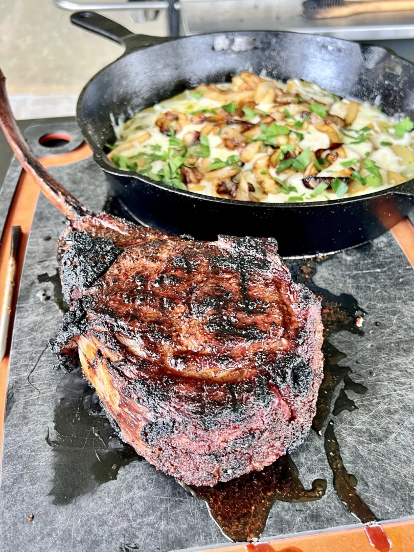 smoked ribeye steak