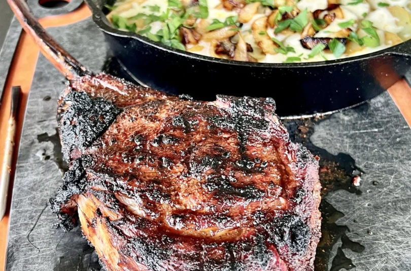 smoked ribeye steak