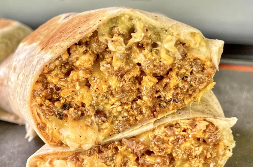 chorizo breakfast burrito