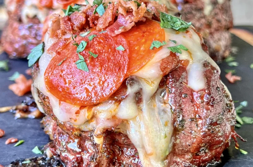 steak and pizza pinwheel