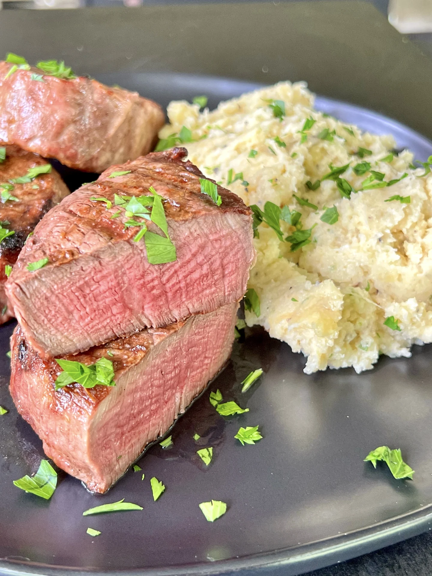 steak and potatoes