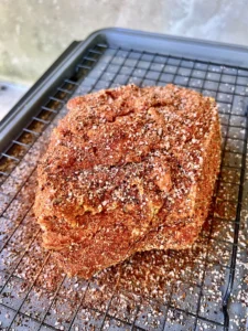 pork with seasoning on it