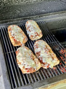 bolognese sauce on the grill