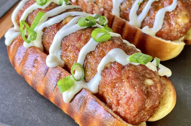 Queso Sausage Cheese Stuffed Breakfast Dogs