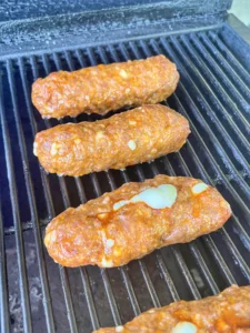 breakfast dogs on the grill