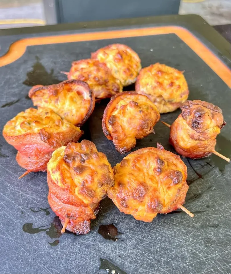 pig shots on a cutting board