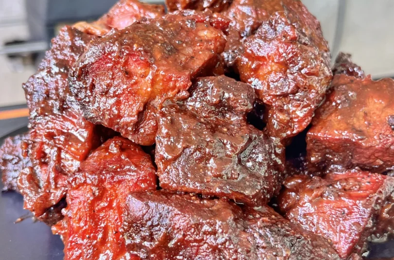 poor mans burnt ends on a plate