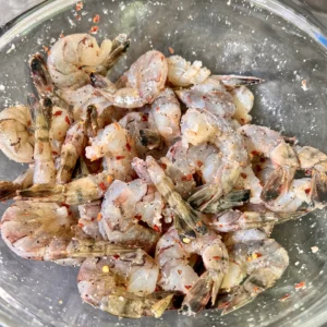 seasoned shrimp in a bowl