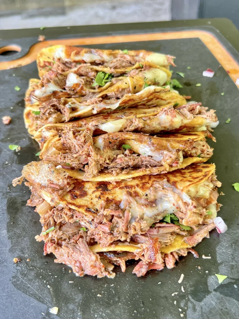 lamb tacos on a cutting board