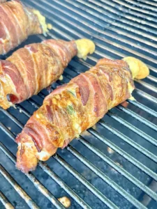 bacon wrapped jalapeno on the grill