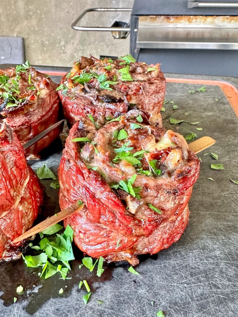 garnished recipe for pinwheels