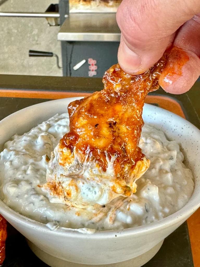 chicken wings in the sauce