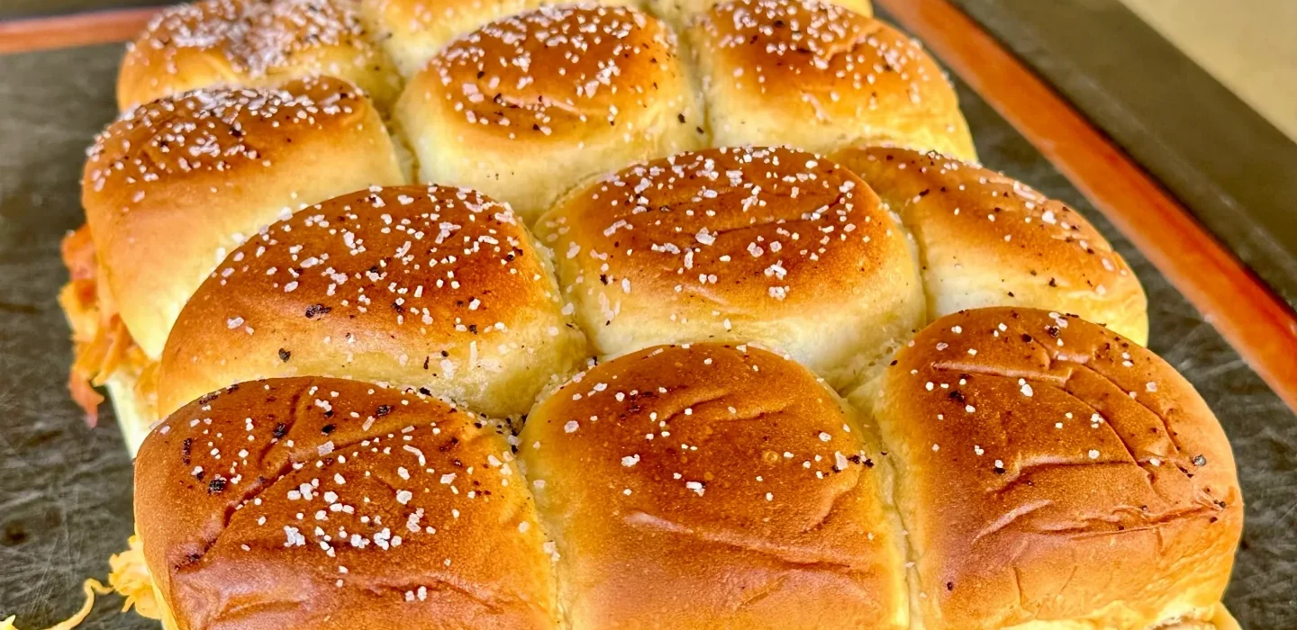 smoked chicken sliders