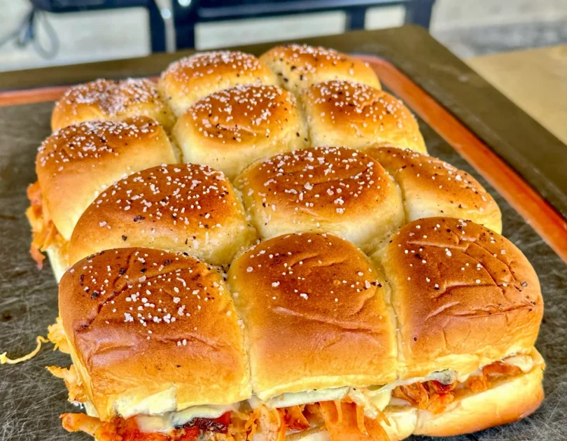 smoked chicken sliders
