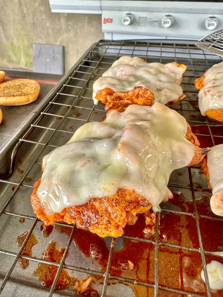 nashville hot chicken with cheese