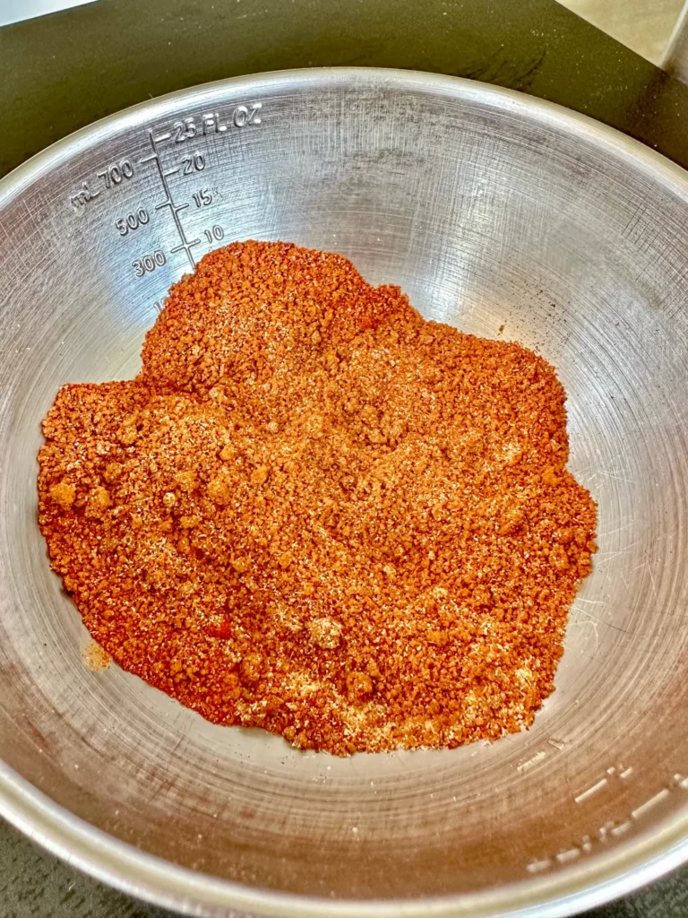 seasonings in the bowl