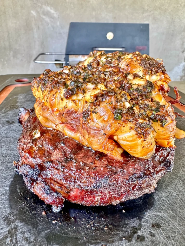 smoked steak and lobster tail