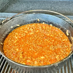 chili in a dutch oven