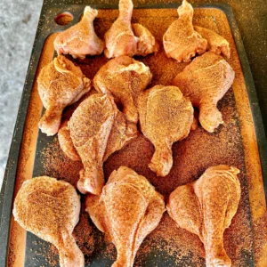 chicken drum legs with seasoning