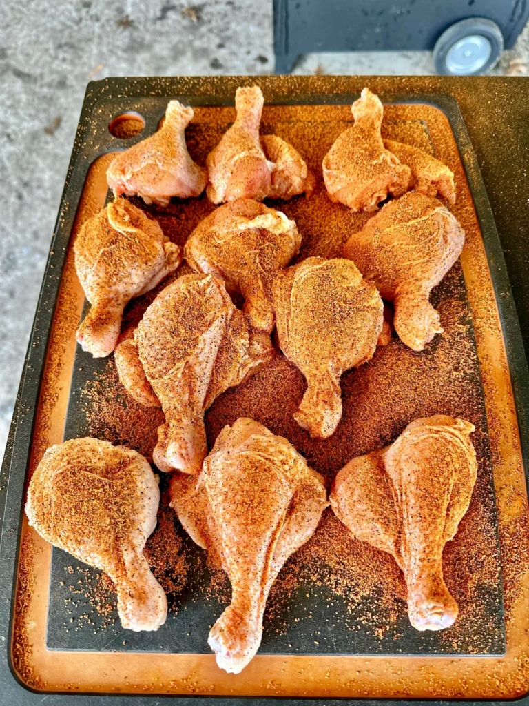 sweet and sour chicken drum legs with seasoning