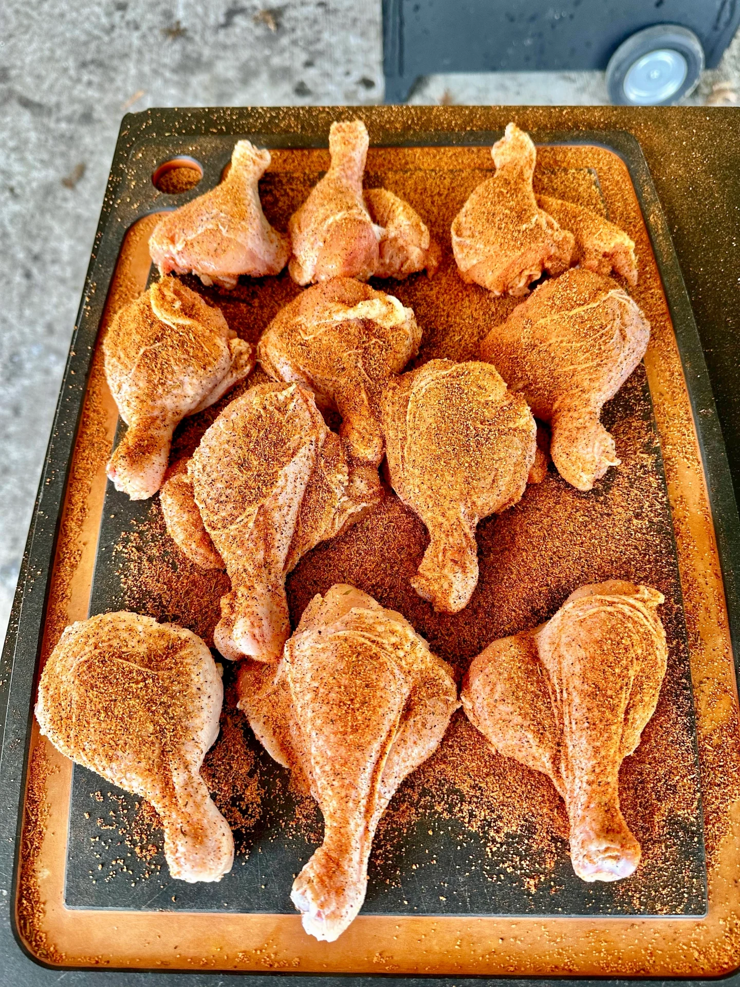 chicken drum legs with seasoning