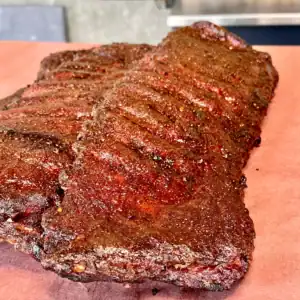 Smoked ribs on butchers paper