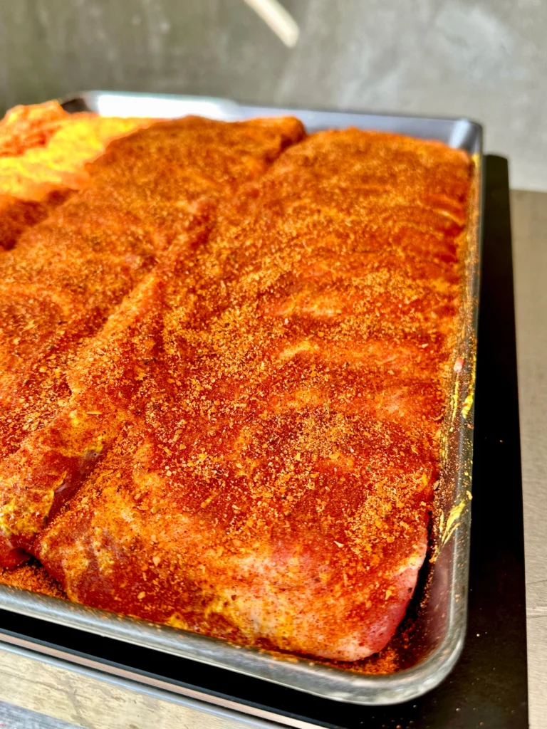 seasoned honey chipotle ribs for the smoker