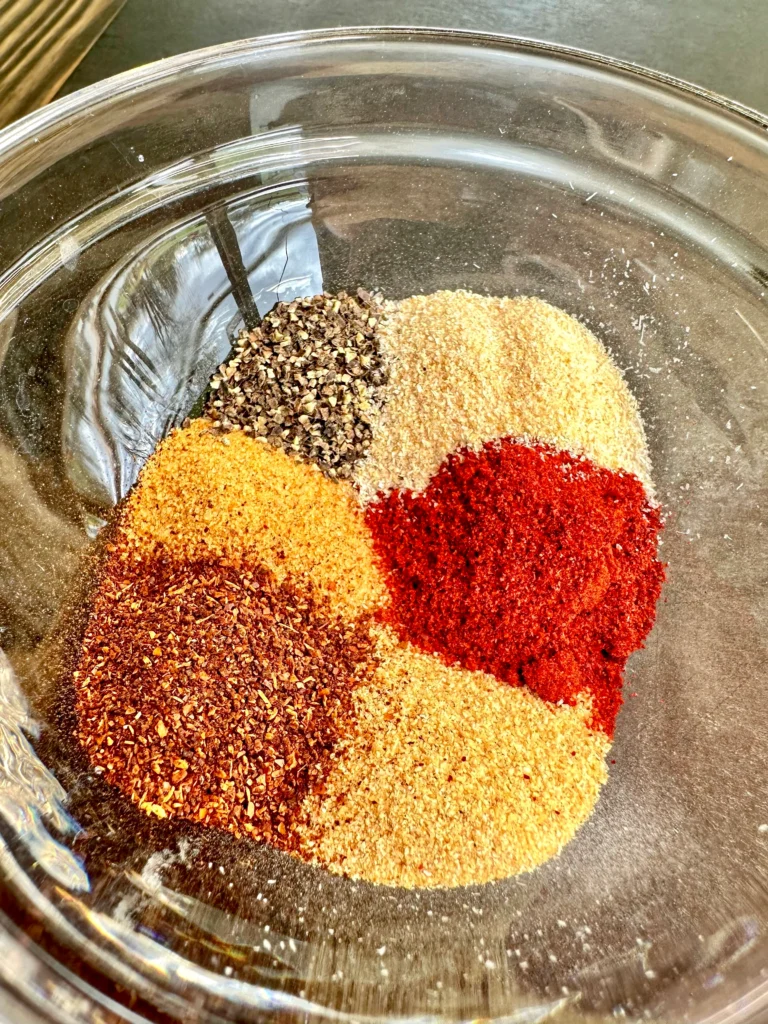 seasoning for the cheesesteak loaded hot dogs