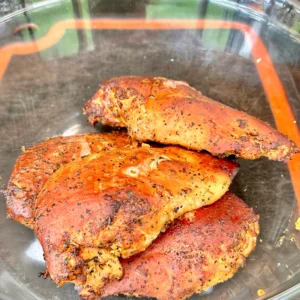 chicken for the inside of the potato skins