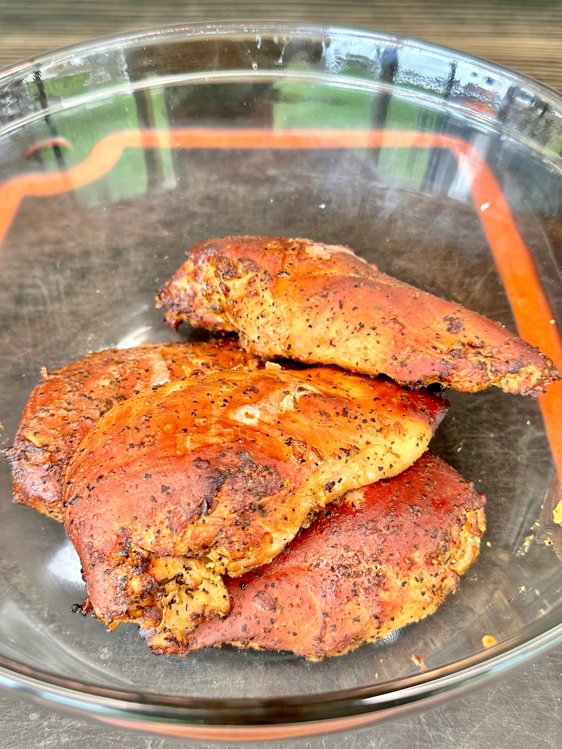 chicken for the inside of the potato skins